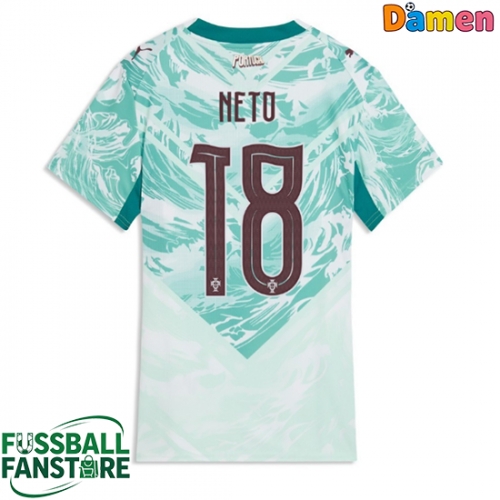 Portugal Pedro Neto #18 Replik Auswärtstrikot Damen WM 2026 Kurzarm